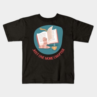 Just one more chapter romance novels young adult fiction I Love Books Kids T-Shirt